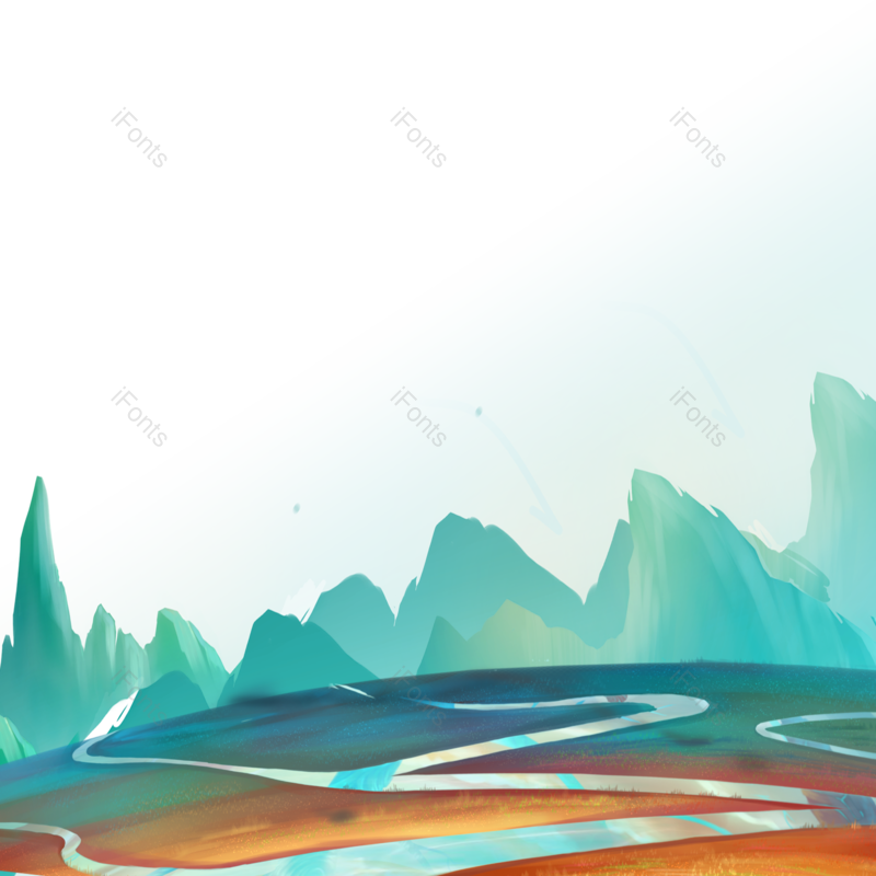 夏天图片,风景插画元素,春天PNG,插画素材免抠素材